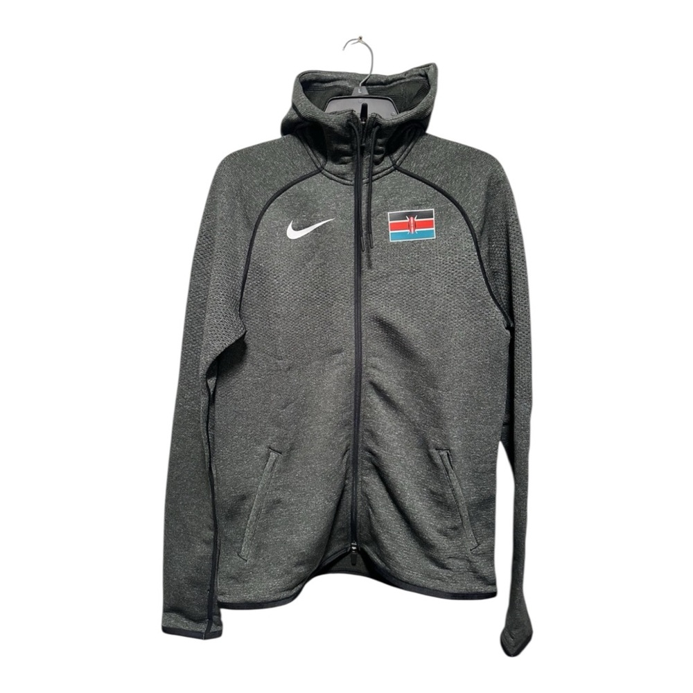 Nike Pro Elite Kenya Team Track Jacket Tech Fleece Gray CT4104-001 Mens Size L
